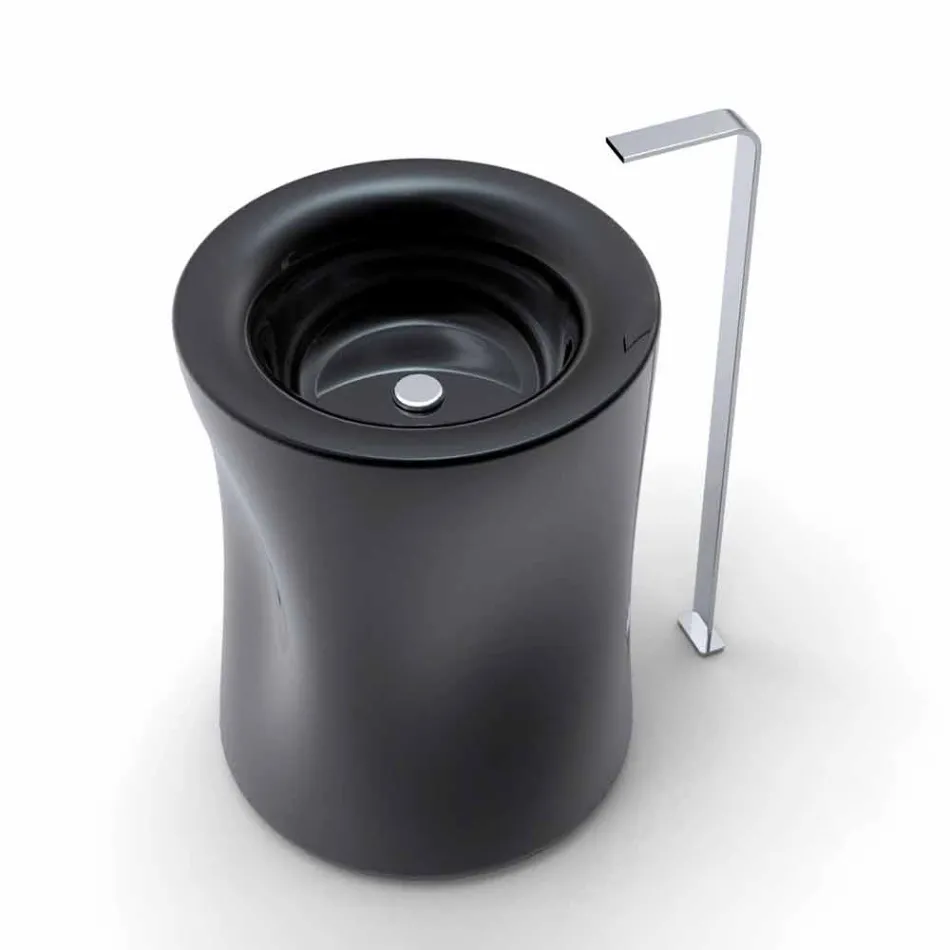 Modern column freestanding sink produced in Italy, Syracuse Viadurini