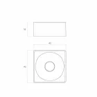 Modern countertop washbasin made in Italy, Forino Viadurini