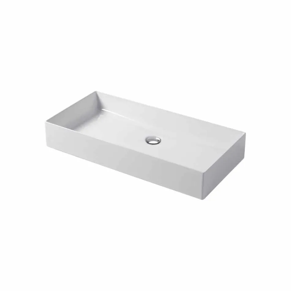 Design washstand in white ceramic or colored Leivi Viadurini