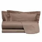 Cotton Satin Sheets Set for Double Bed Solid Colour - Freesia Viadurini