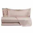 Cotton Satin Sheets Set for Double Bed Solid Colour - Freesia Viadurini