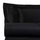 Cotton Satin Sheets Set for Double Bed Solid Colour - Freesia Viadurini