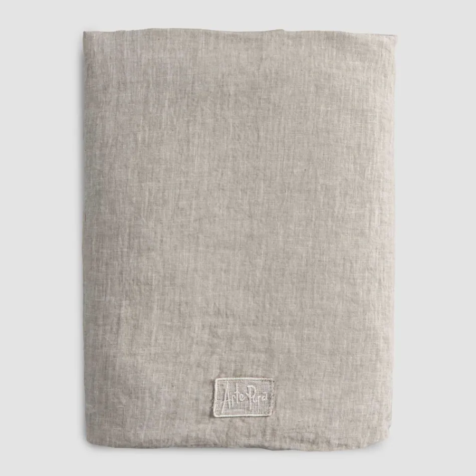 Double fitted sheets in Black Linen, Butter or Old Chalk - Fiumano Viadurini