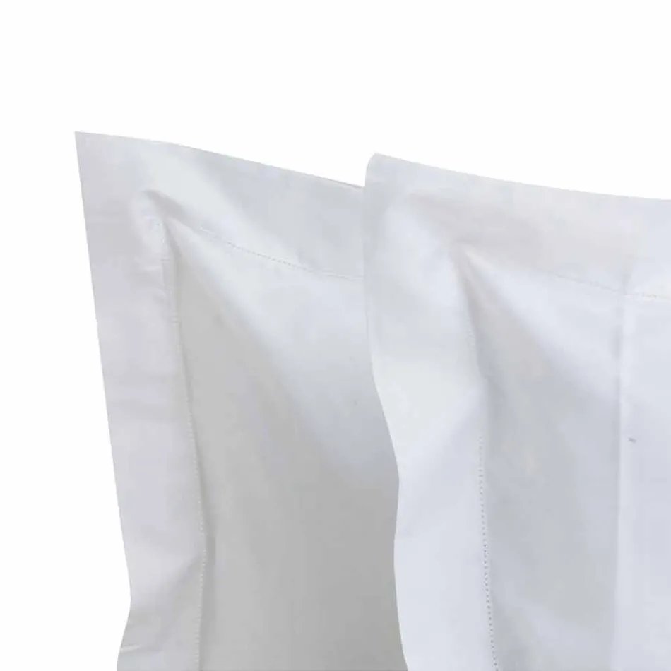 Solid Colour Sheets Complete in Cotton Satin for Double Bed - Hibiscus Viadurini