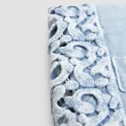 Double Bed Sheet in Linen with Poema Lace, 3 Finishes - Dulcis Viadurini