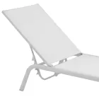 Garden Sunbeds in Painted Aluminium and Textilene, 2 Pieces - Bunny Viadurini