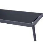 205x76 cm Outdoor Aluminum Sun Lounger with Cushion - Tessara Viadurini