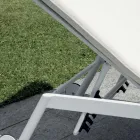205x76 cm Outdoor Aluminum Sun Lounger with Cushion - Tessara Viadurini