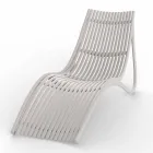 Outdoor Chaise Longue Sunbed, White or Ecru Plastic 4 Pieces - Ibiza by Vondom Viadurini