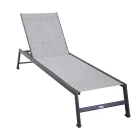 Outdoor Lounger in Aluminium with Different Finishes - Sheet Viadurini
