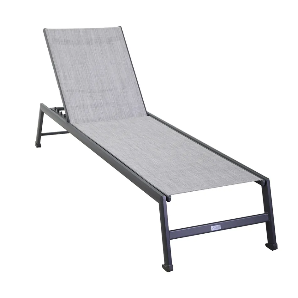 Outdoor Lounger in Aluminium with Different Finishes - Sheet Viadurini