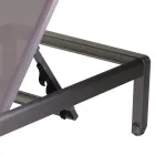 Outdoor Lounger Made of Anodized Aluminium and Textilene - Block Viadurini