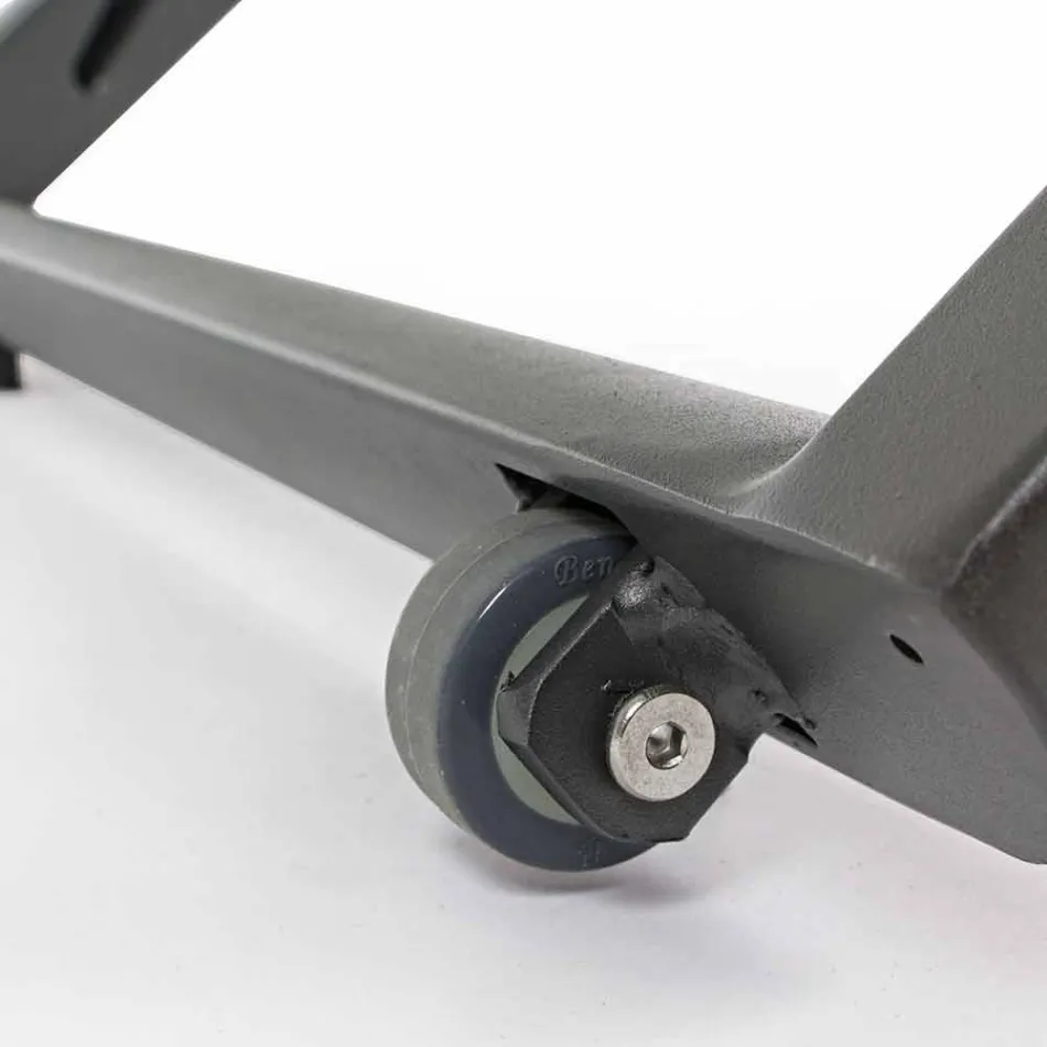 Reclining Outdoor Lounger with Aluminium and Textilene Wheels - Jewel Viadurini