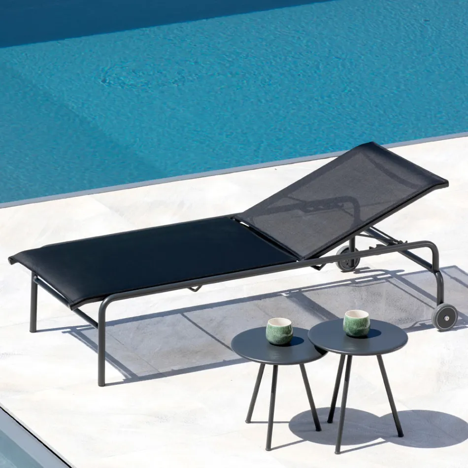 Stackable Garden Cot in Steel Made in Italy 2 Pieces - Arwen Viadurini