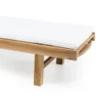 Garden Sunbed in Natural Teak Wood - Yggdrasil Viadurini