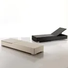 Garden Sunbed in Hand Woven Polyrattan - Experia Viadurini