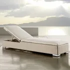 Garden Sunbed in Hand Woven Polyrattan - Experia Viadurini