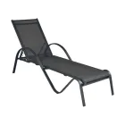 Stackable Garden Lounger in Aluminium and Textilene - Spero Viadurini