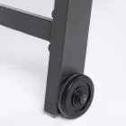 Modern Garden Sunbed in Aluminium with Wheels for Outdoors - Franz Viadurini