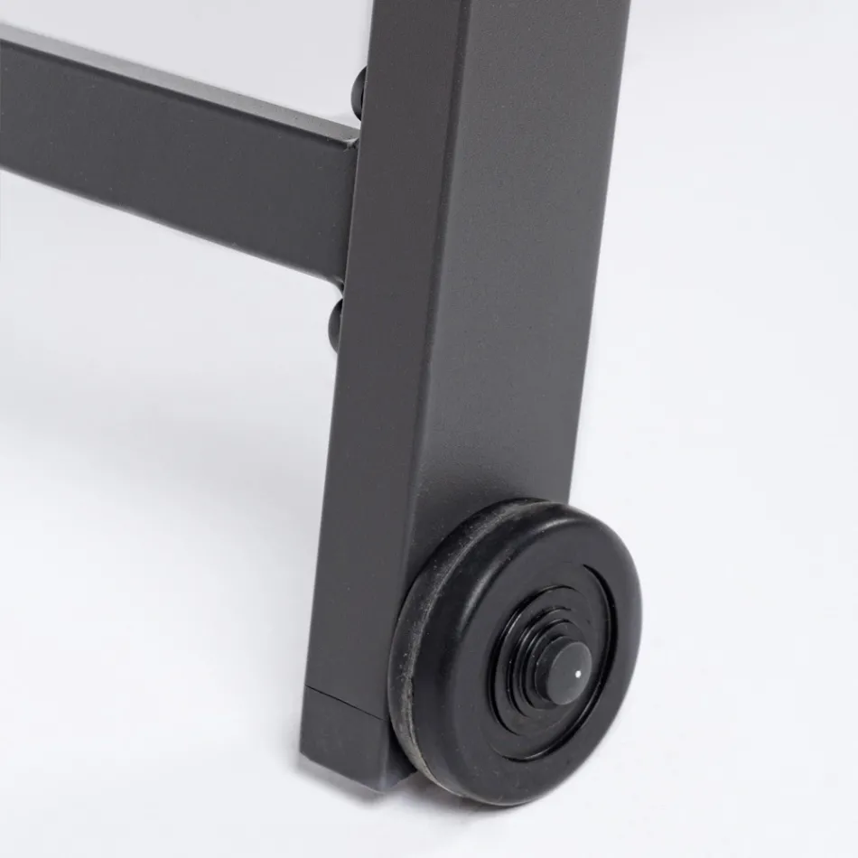 Modern Garden Sunbed in Aluminium with Wheels for Outdoors - Franz Viadurini