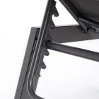 Modern Garden Sunbed in Aluminium with Wheels for Outdoors - Franz Viadurini