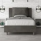 120x200 cm Bed Headboard with Microfiber Cushions Made in Italy - Olympics Viadurini