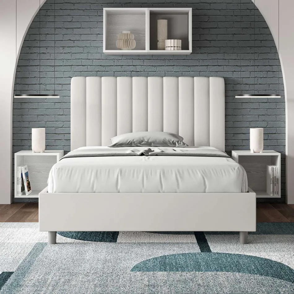 120x200 cm Bed Headboard with Symmetrical Vertical Lines Made in Italy - Guanto Viadurini