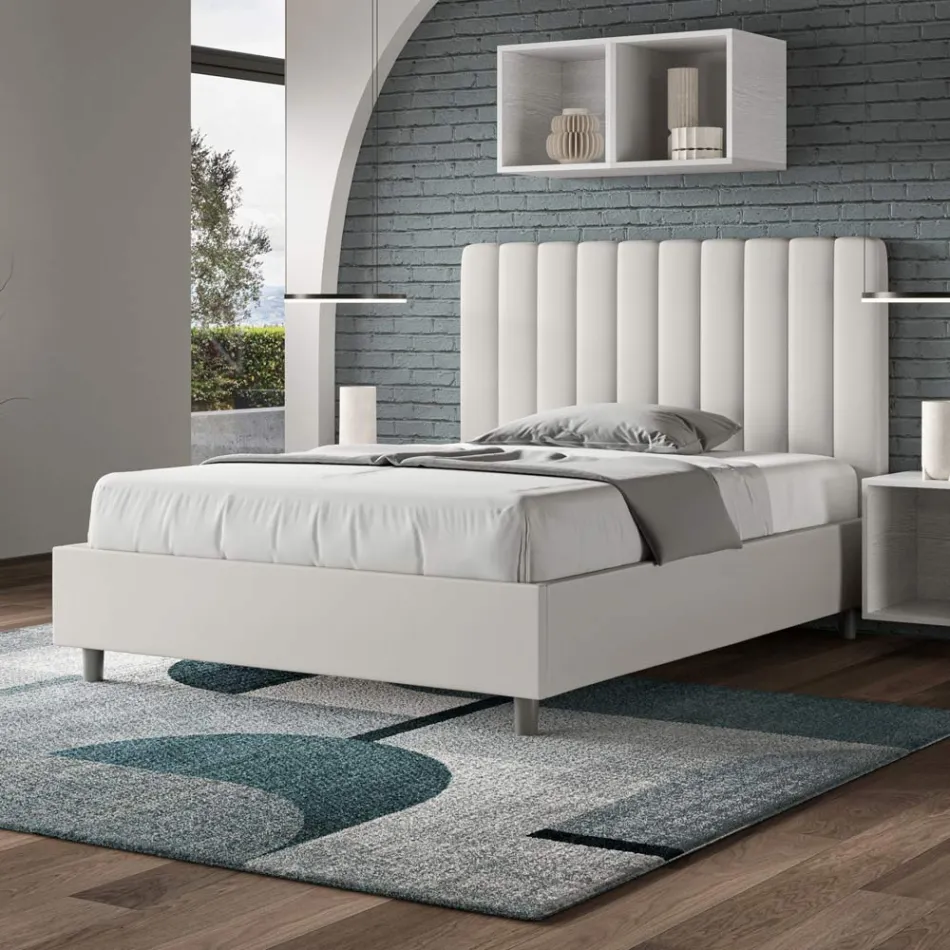 120x200 cm Bed Headboard with Symmetrical Vertical Lines Made in Italy - Guanto Viadurini