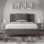 140x200 cm Bed Headboard with Microfiber Cushions Made in Italy - Olympics Viadurini