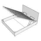 140x200 cm Bed Headboard with Microfiber Cushions Made in Italy - Olympics Viadurini