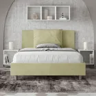 140x200 cm Bed Headboard with Microfiber Cushions Made in Italy - Olympics Viadurini