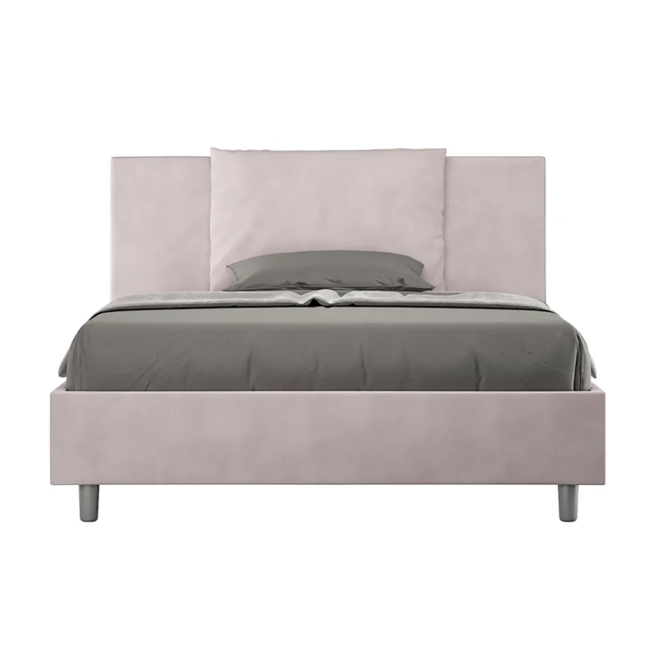 140x200 cm Bed Headboard with Microfiber Cushions Made in Italy - Olympics Viadurini