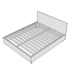 140x200 cm Bed Headboard with Symmetrical Vertical Lines Made in Italy - Guanto Viadurini