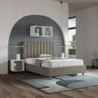 140x200 cm Bed Headboard with Symmetrical Vertical Lines Made in Italy - Guanto Viadurini