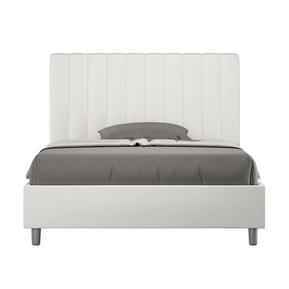 140x200 cm Bed Headboard with Symmetrical Vertical Lines Made in Italy - Guanto Viadurini