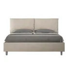 160x200 cm Bed Headboard with Microfiber Cushions Made in Italy - Olympics Viadurini