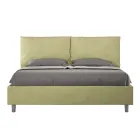 160x200 cm Bed Headboard with Microfiber Cushions Made in Italy - Olympics Viadurini