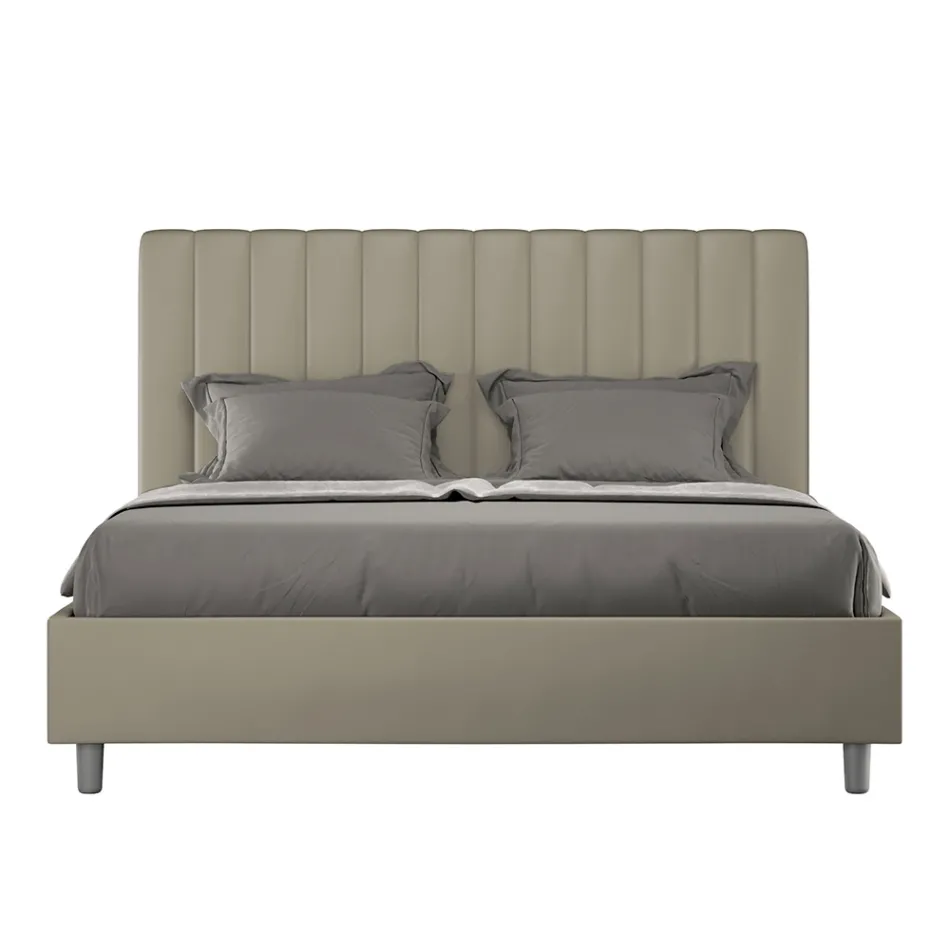160x200 cm Bed Headboard with Symmetrical Vertical Lines Made in Italy - Guanto Viadurini