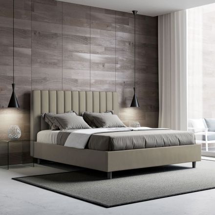 160x200 cm Bed Headboard with Symmetrical Vertical Lines Made in Italy - Guanto Viadurini