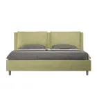 190x200 cm Bed Headboard with Microfiber Cushions Made in Italy - Olympics Viadurini