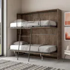 Horizontal Folding Bunk Bed Made in Italy - Collaborative Viadurini