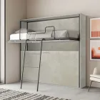 Horizontal Folding Bunk Bed Made in Italy - Collaborative Viadurini