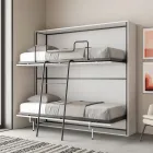 Horizontal Folding Bunk Bed Made in Italy - Collaborative Viadurini