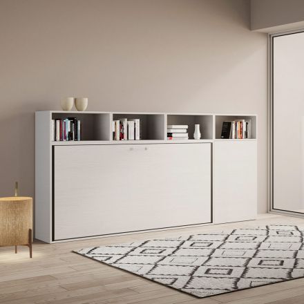 Single Murphy Bed in Different Compositions - Collaborative Viadurini