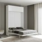 Queen Size Bed with Vertical Foldaway and Wall Unit - Magicompare Viadurini