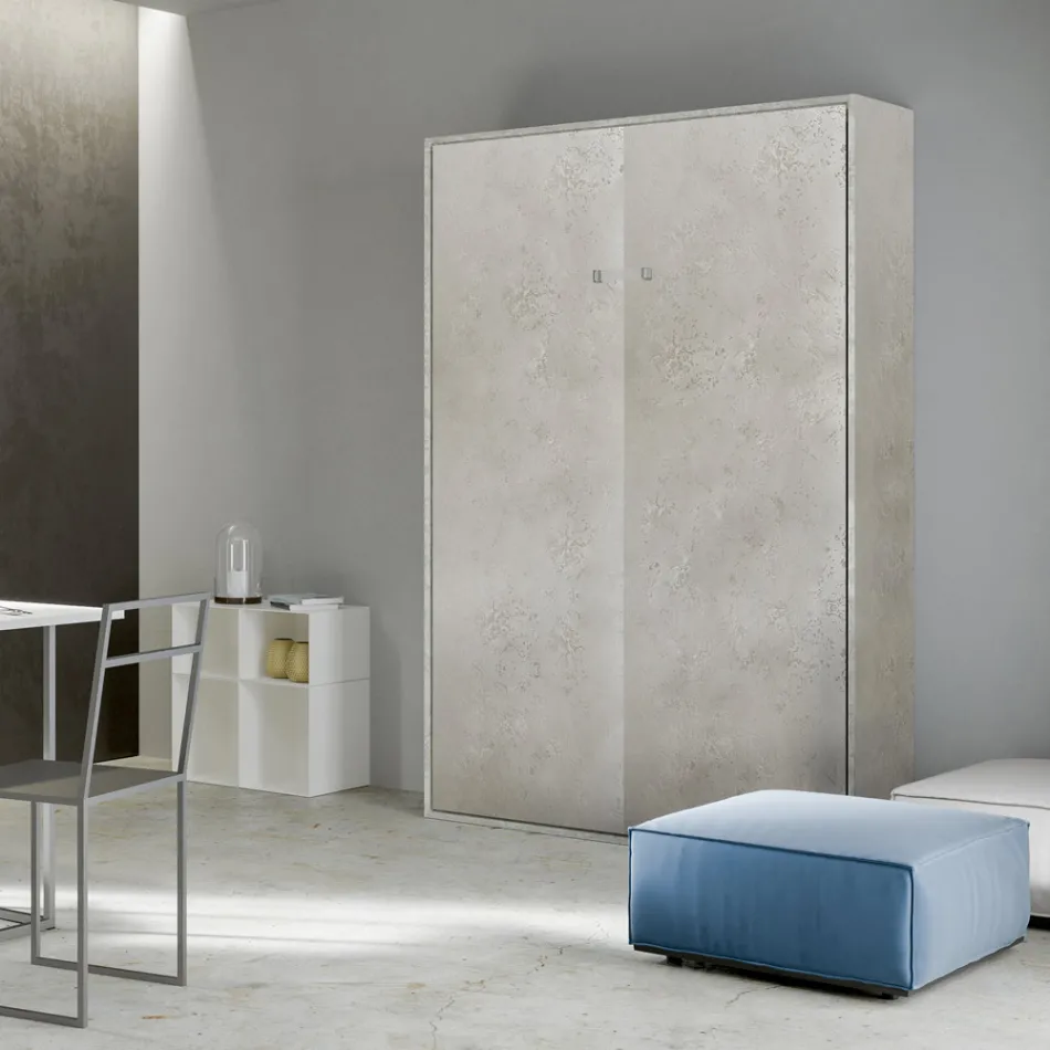 Vertical Foldaway French Bed in Different Finishes - Magicompare Viadurini