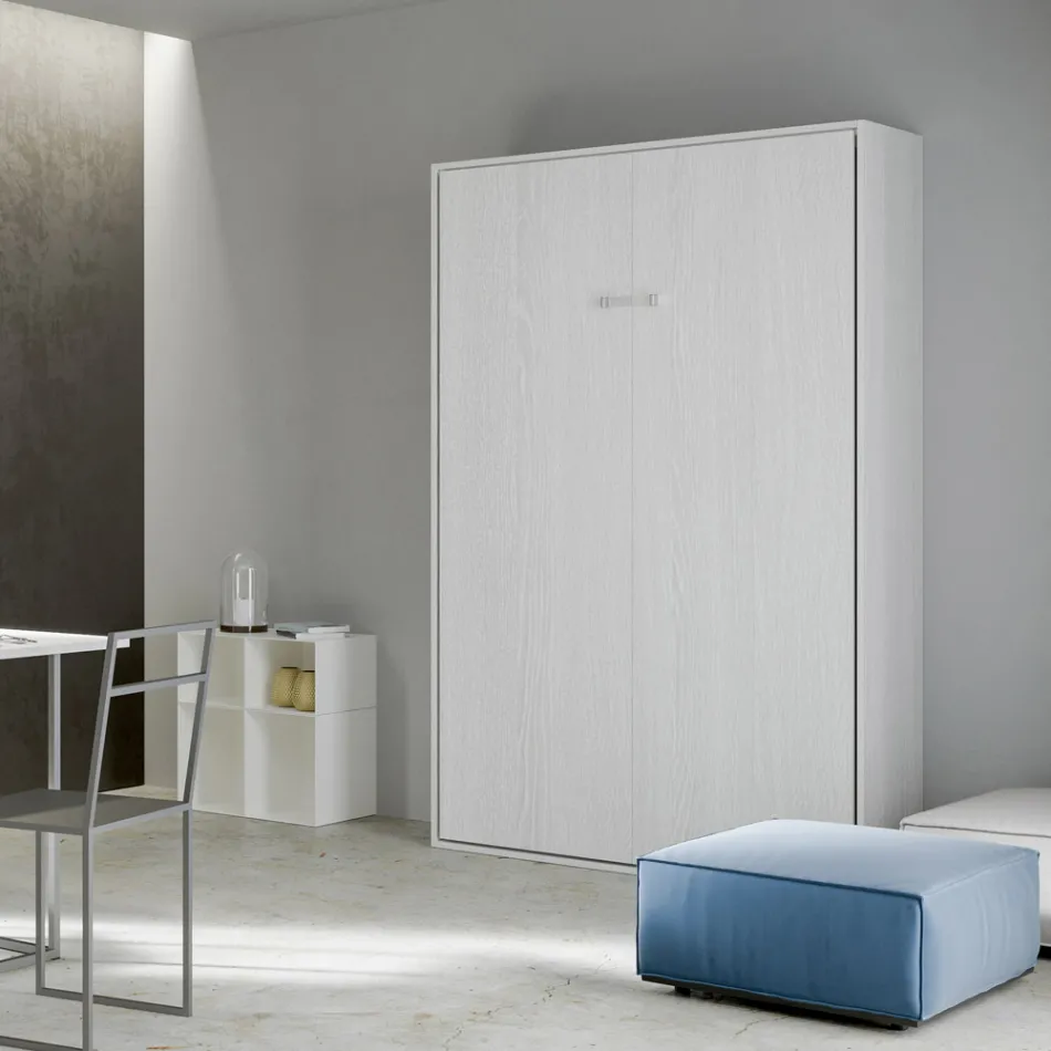 Vertical Foldaway French Bed in Different Finishes - Magicompare Viadurini