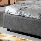 Modern Upholstered Double Bed with Folds or Quilted Design - Thomas Viadurini