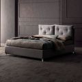 Double Bed 160x190 with Decorative Buttons in the Cushions - Rays