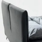 Double Bed 160x190 with Cushion-Shaped Padding - Brezze Viadurini